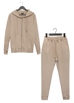 HOODIE  AND JOGGER- BEIGE