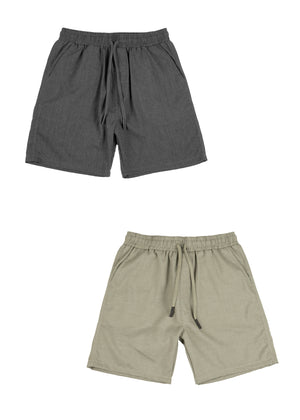 PACK SHORT LINO-  PLOMO Y VERDE