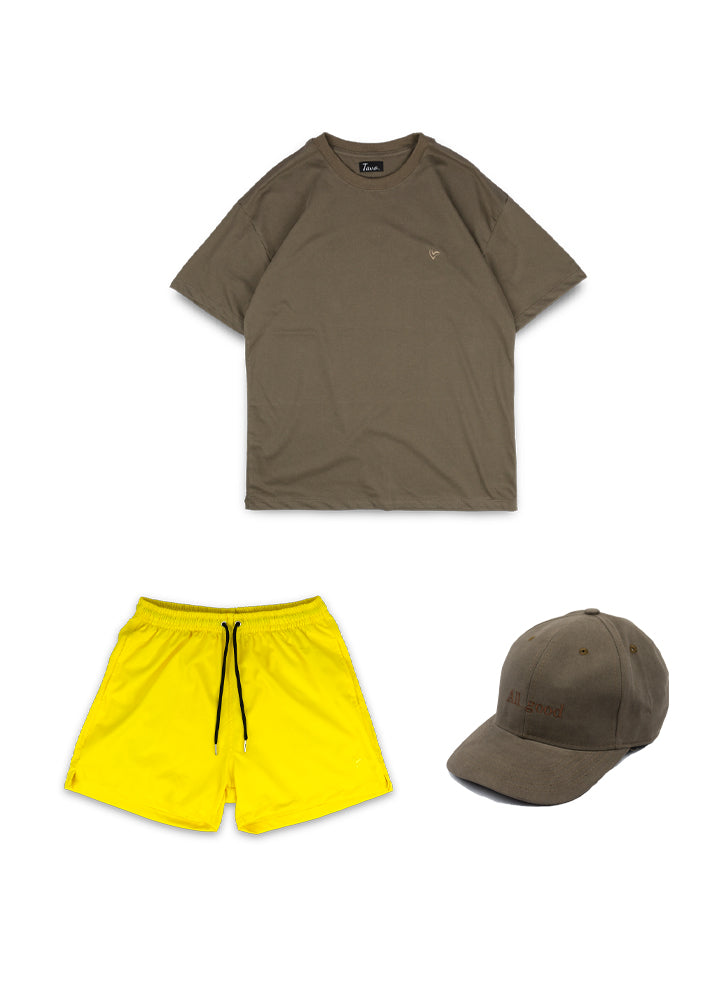 PACK- polo oversize + short + gorro