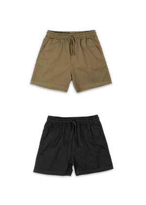 PACK SHORT DRILL- marron, negro